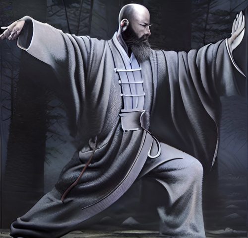 illustration of tai chi practitioner